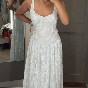 Sky Blue Wild Fable Floral Maxi Dress